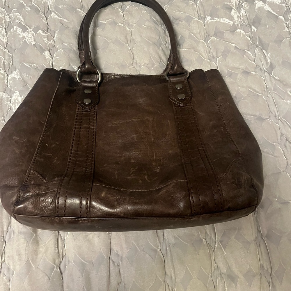 Frye Brown Leather Tote Timeless Design